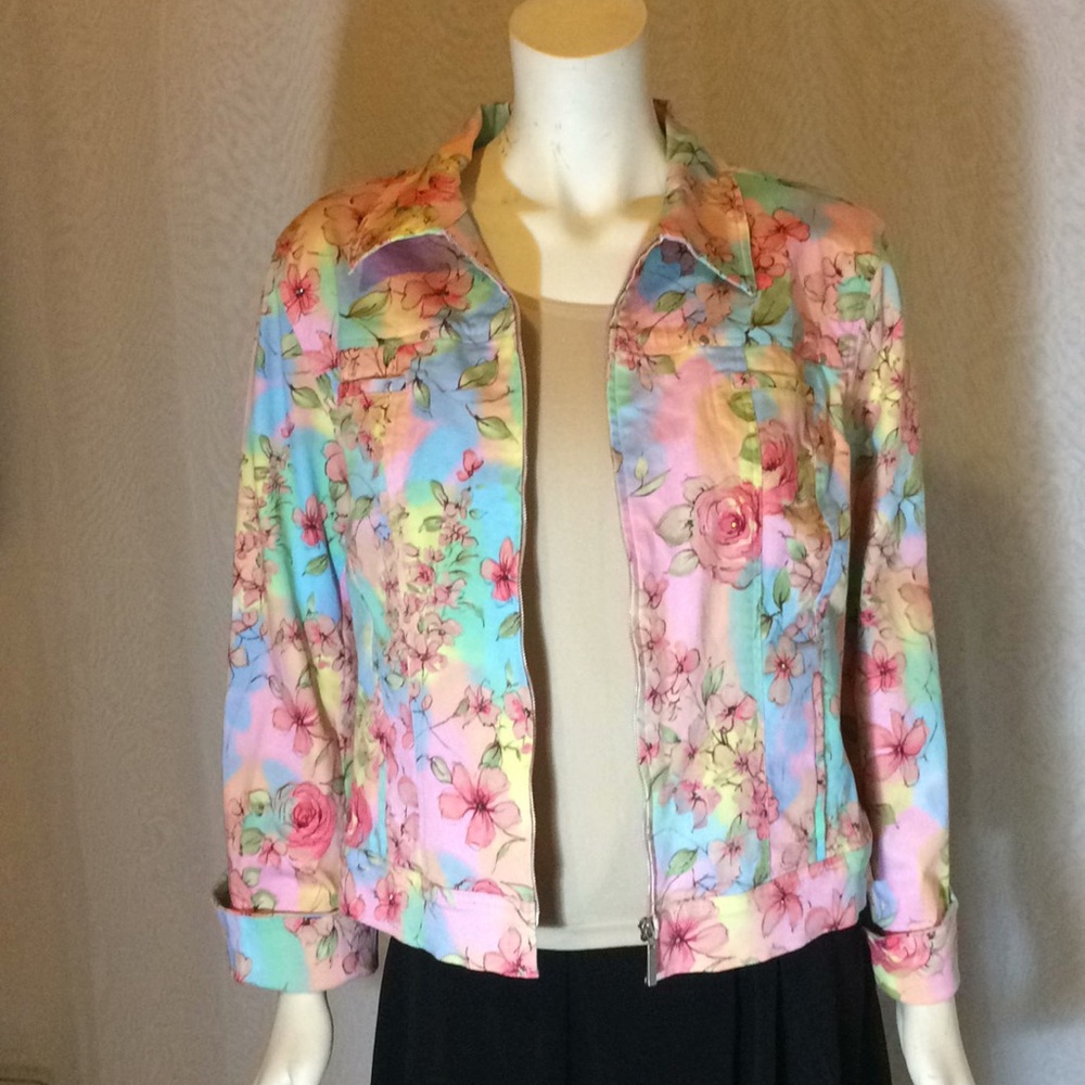 Patchington Multi Colored Jacket With Rhinestones - image 1